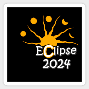 Total Eclipse Over Little Rock, April 8 - 2024 Sticker